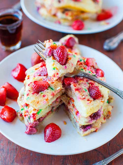 Strawberry Buttermilk Pancakes