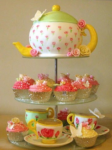 8 Photos of Happy Birthday Tea Cup Cupcakes