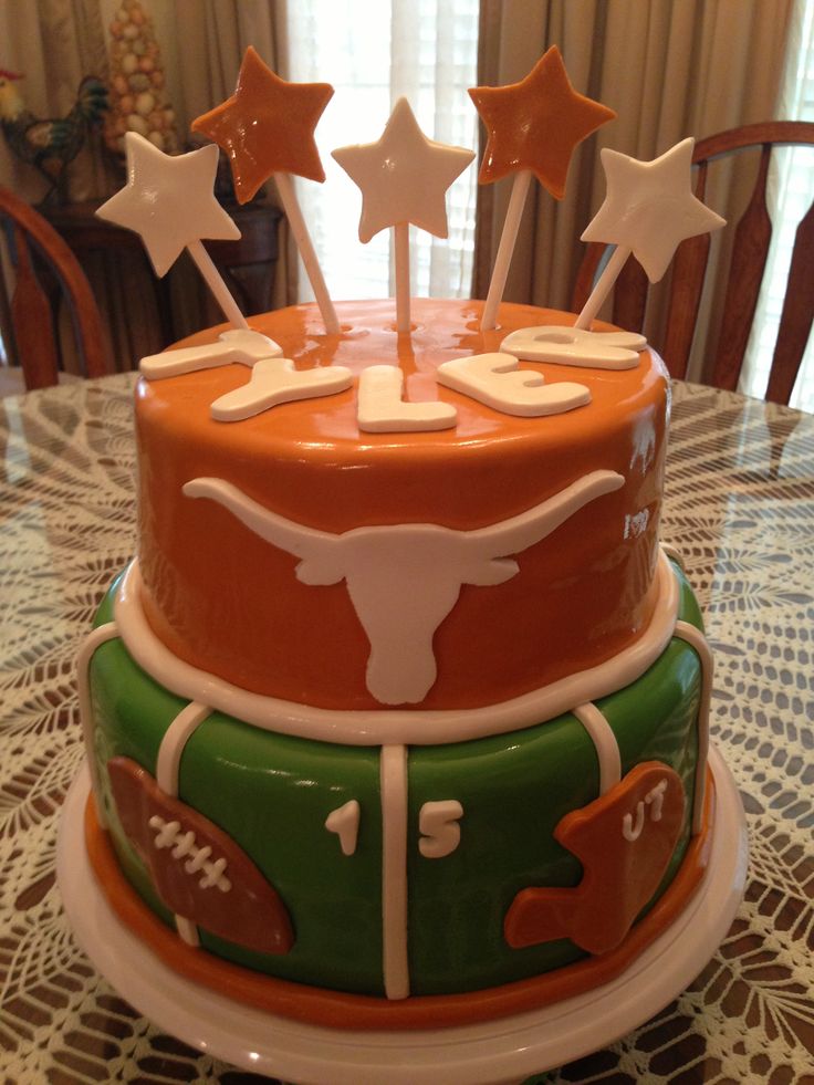 Texas Longhorn Birthday Cake