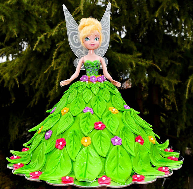 Tinkerbell Doll Cake