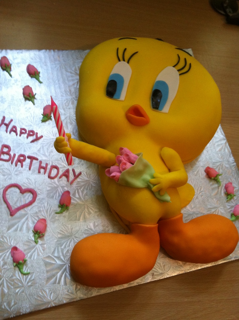 Tweety Bird Birthday Cake