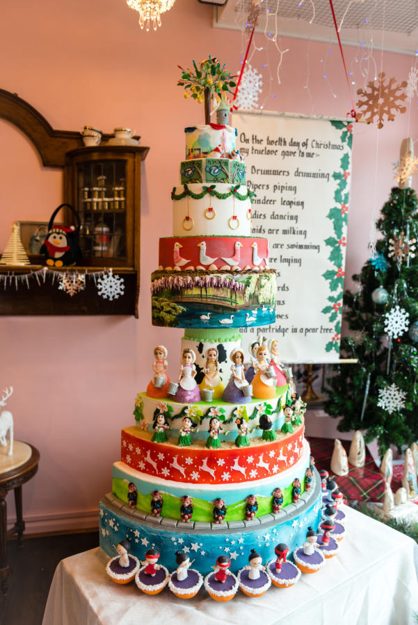 Twelve Days of Christmas Cake