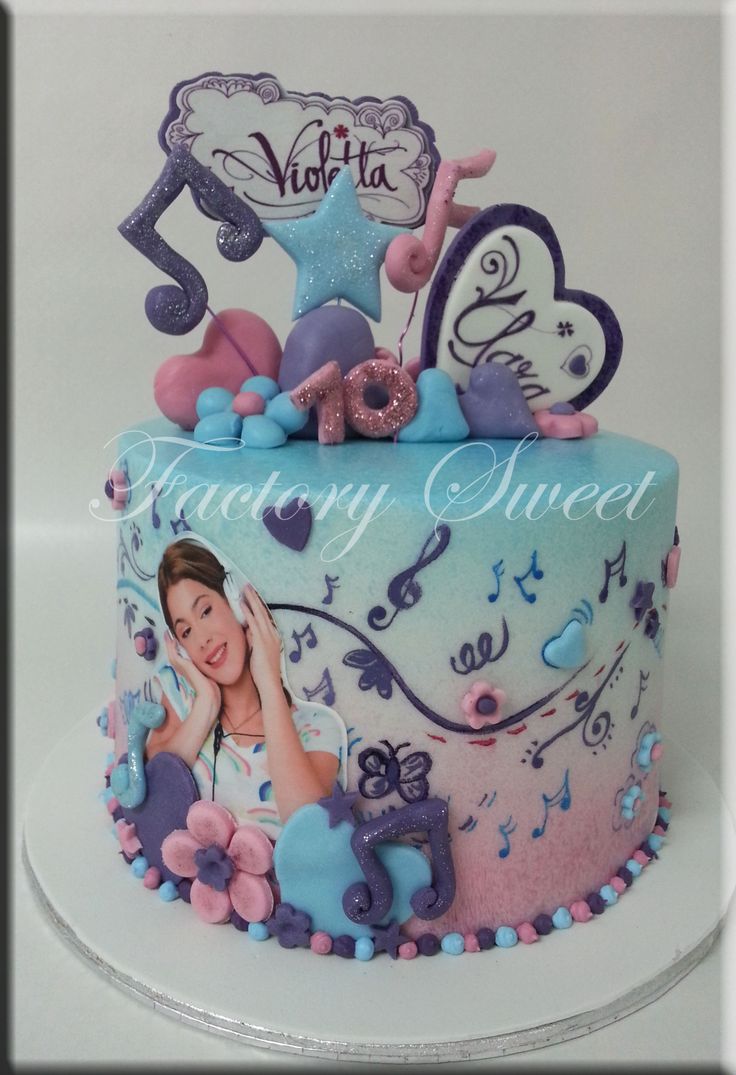 Violetta Birthday Cake