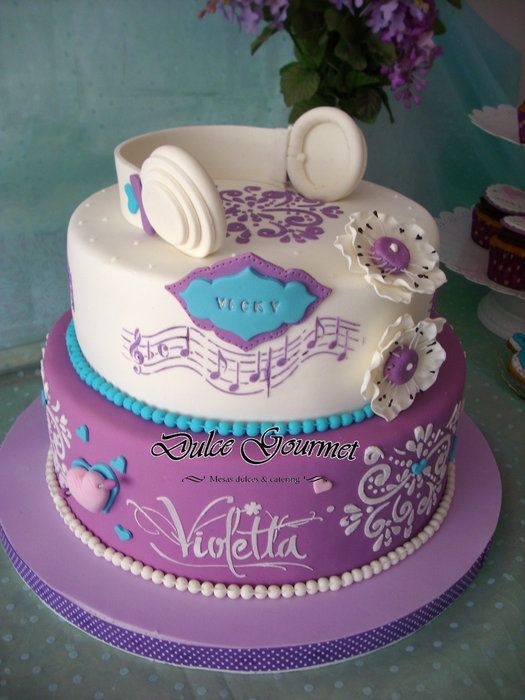 Violetta Birthday Cake