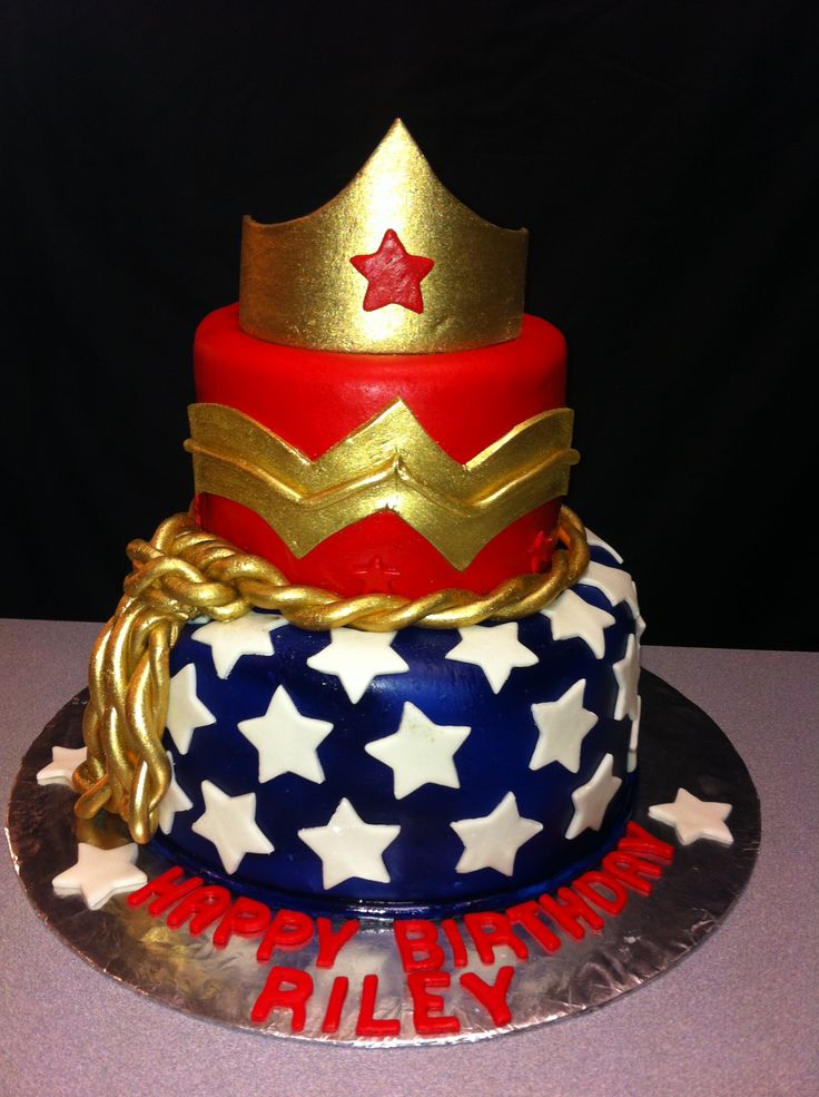 Wonder Woman Birthday Cake