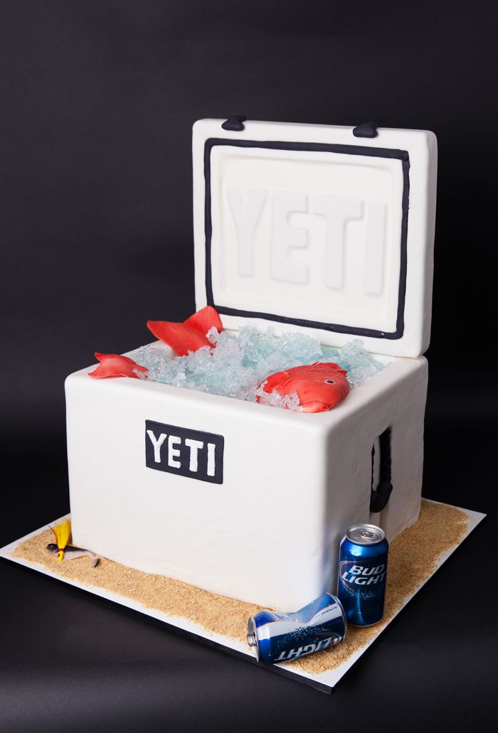 Yeti Cooler Grooms Cake