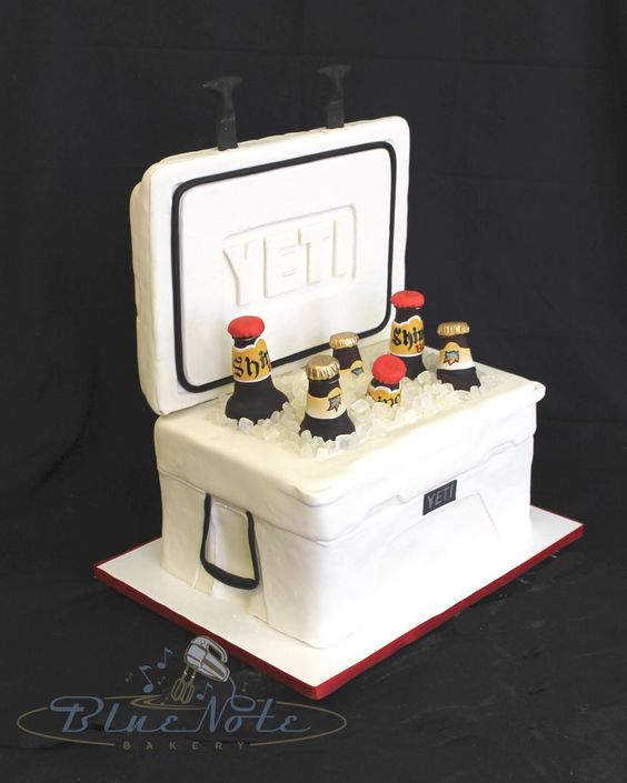 Yeti Cooler Wedding Cake