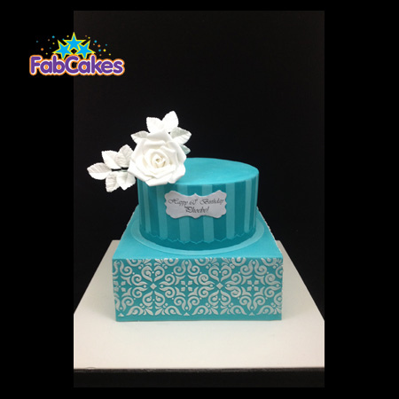 2 Tier Birthday Cake