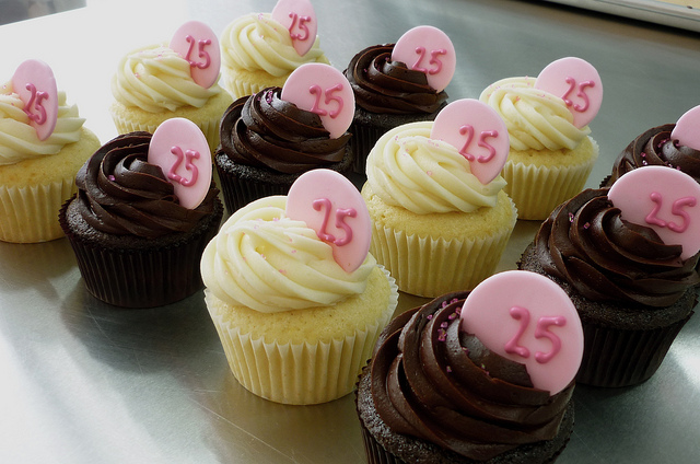 25th Birthday Cupcake