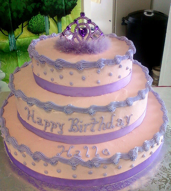 3 Tier Princess Birthday Cake