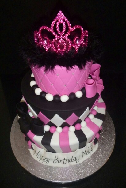 3 Tier Princess Birthday Cake