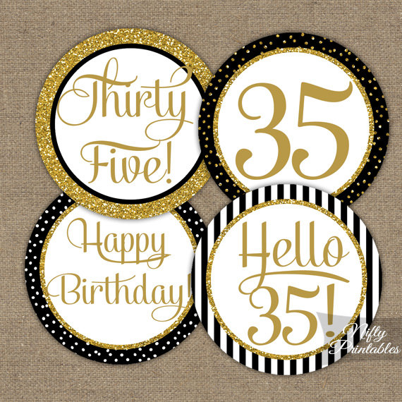 35th Birthday Cupcake Ideas