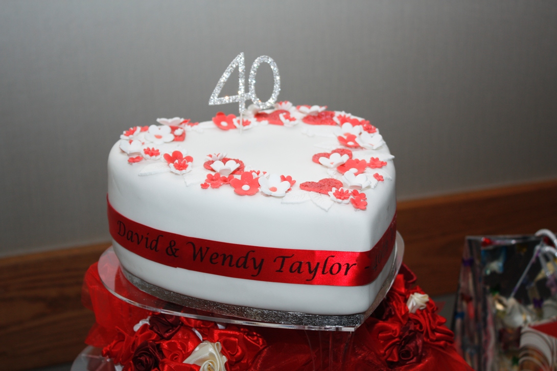 40th Wedding Anniversary Cake