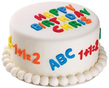 Alphabet Birthday Cake Ideas