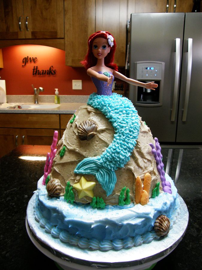 Ariel Birthday Cake