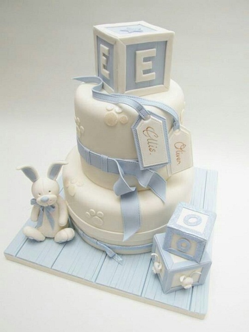 8 Photos of Happy Christening Cakes Boys