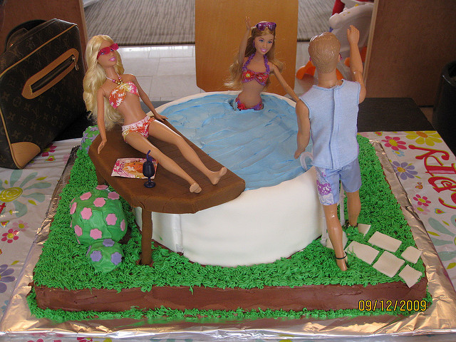 Barbie Pool Party Cake