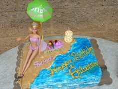 Barbie Pool Party Cake