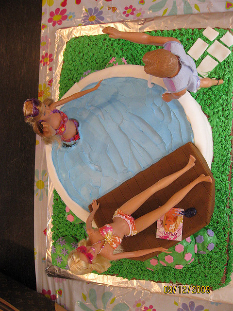 Barbie Pool Party Cake