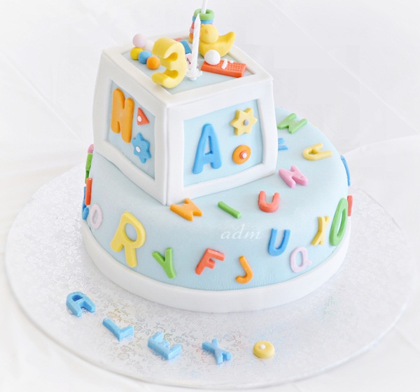 Birthday Cake Alphabet Letters