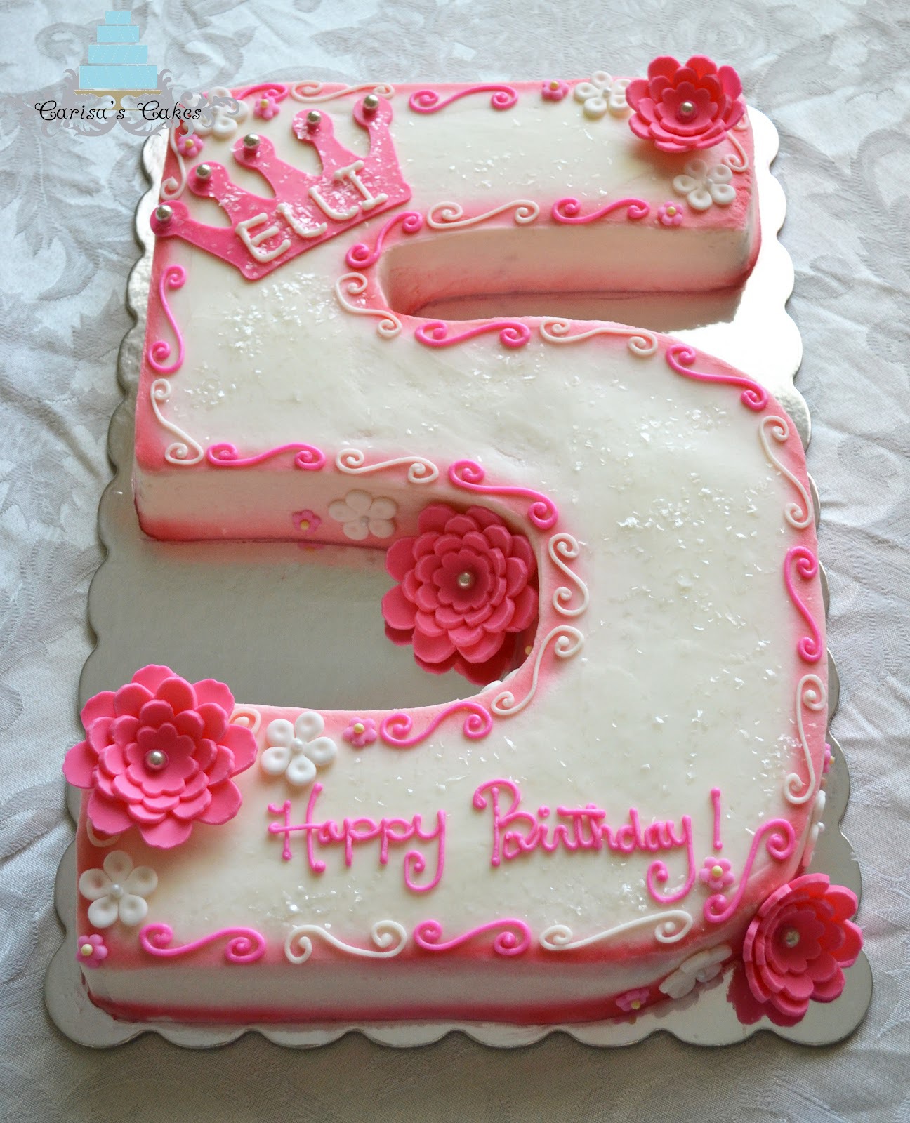 5 Photos of Birthday Cakes Shaped Like Number 5