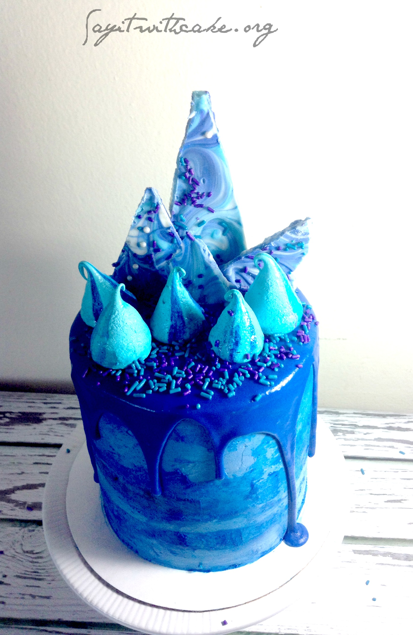 Blue Birthday Cake