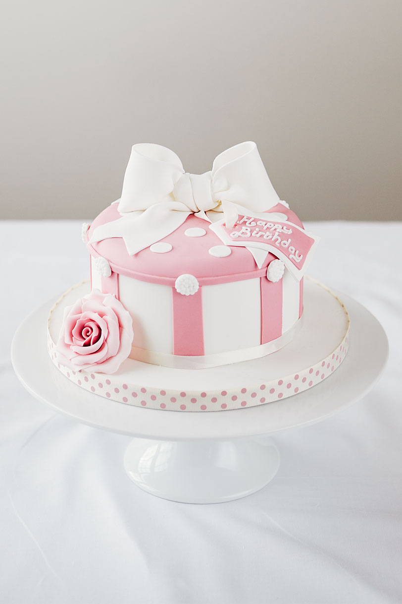 Box Cake with Bow