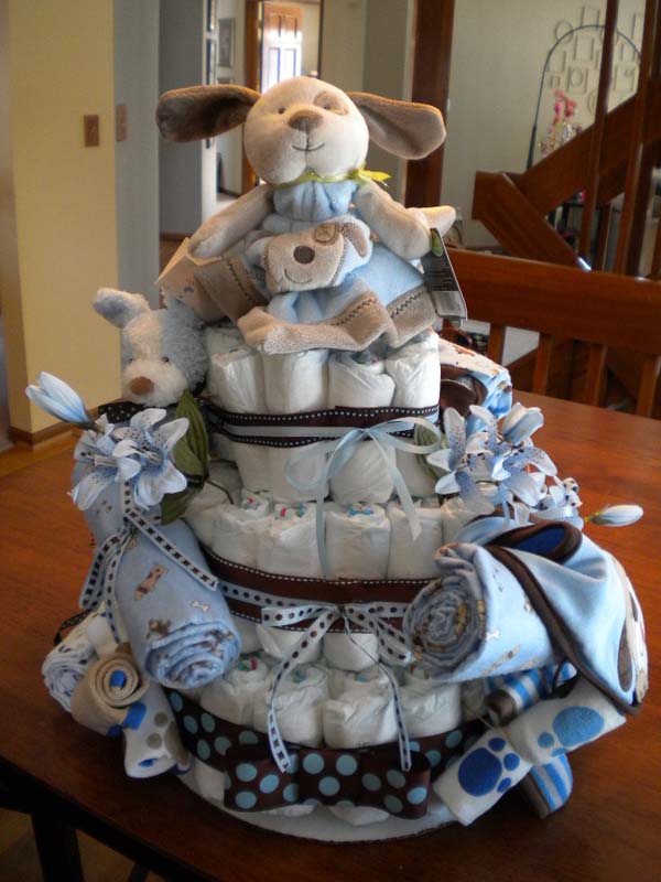 Boy Baby Shower Diaper Cake