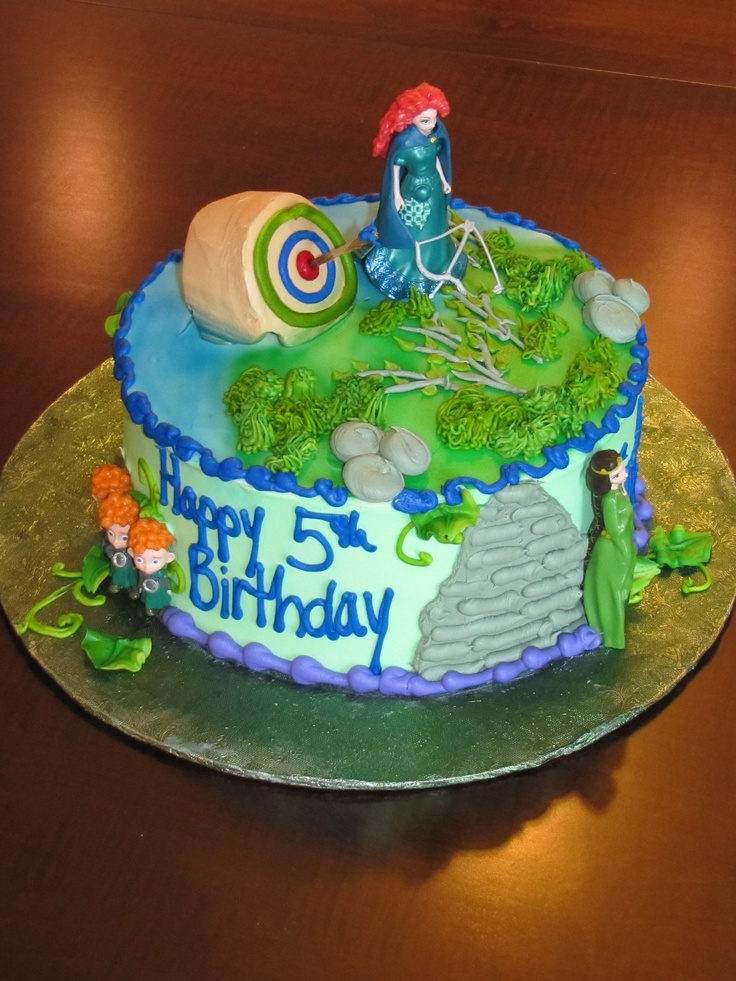 Brave Merida Birthday Cake