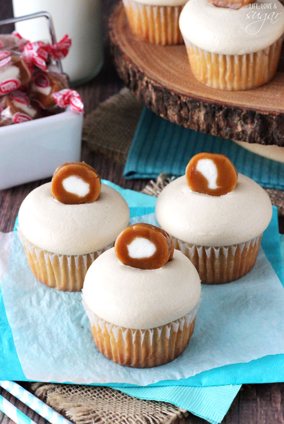 Brown Sugar Caramel Filled Cupcakes