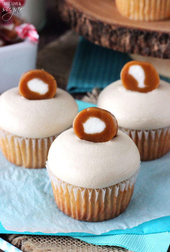 Brown Sugar Caramel Filled Cupcakes