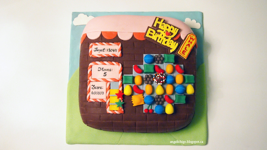 Candy Crush Birthday Cake