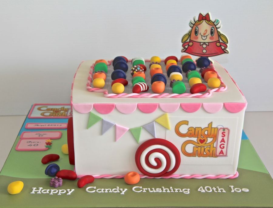 Candy Crush Birthday Cake