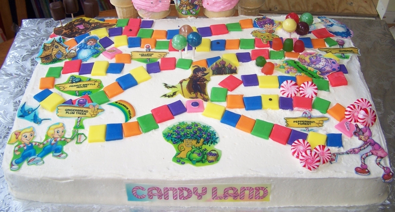 Candy Land Game Cake