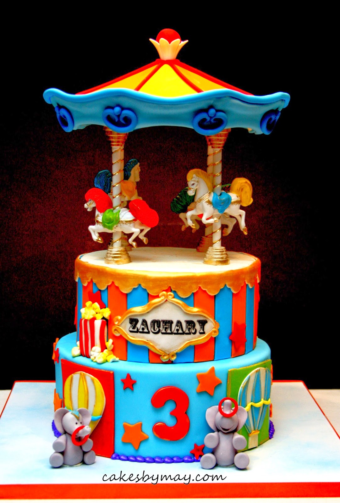 Carnival Carousel Birthday Cake