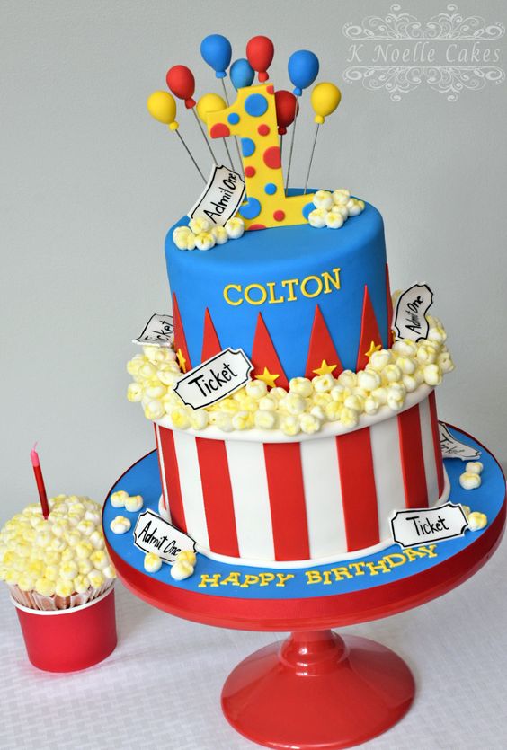 Carnival Circus Birthday Cake