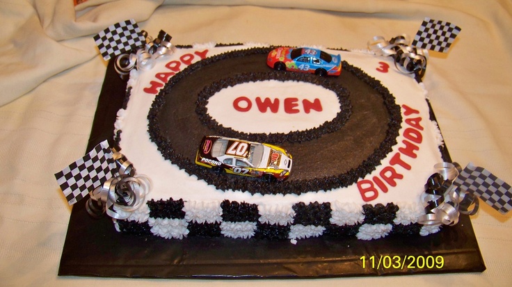 Checkered Flag Birthday Cakes