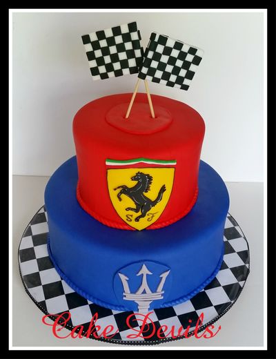 Checkered Flag Cake