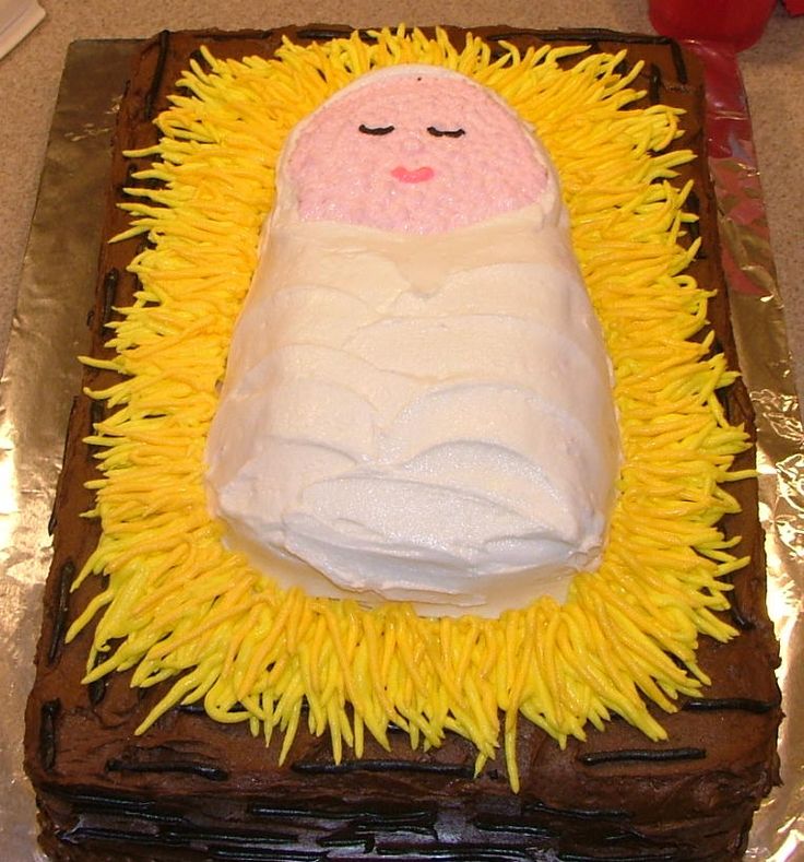 Christmas Baby Jesus Cake