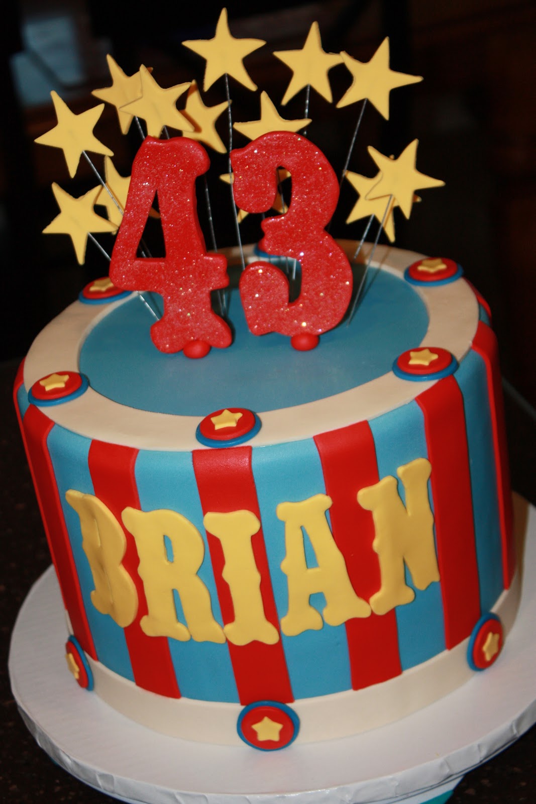 Circus Birthday Cake