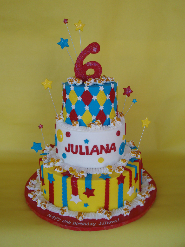 Circus Carnival Themed Birthday Cake