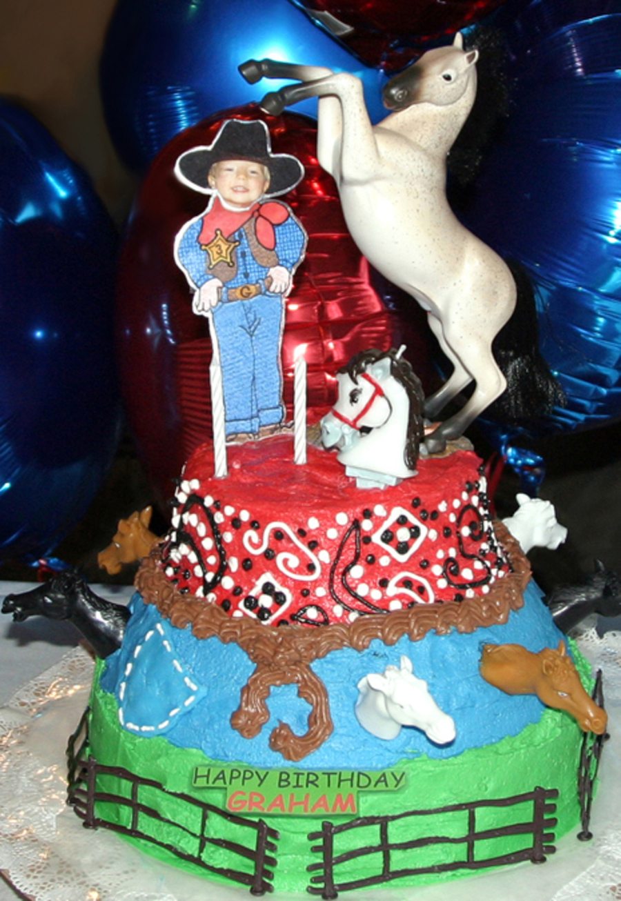 Cowboy Birthday Cake