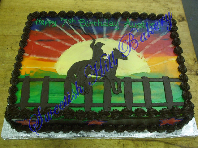 Cowboy Birthday Cake