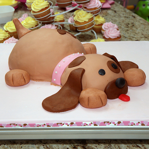 Cute Puppy Birthday Cake