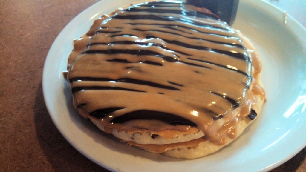 Denny's Chocolate Peanut Butter Pancakes