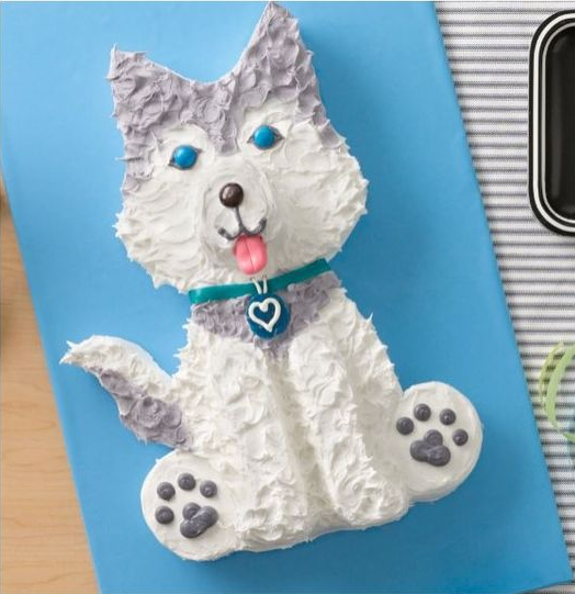 Dog Shaped Birthday Cakes