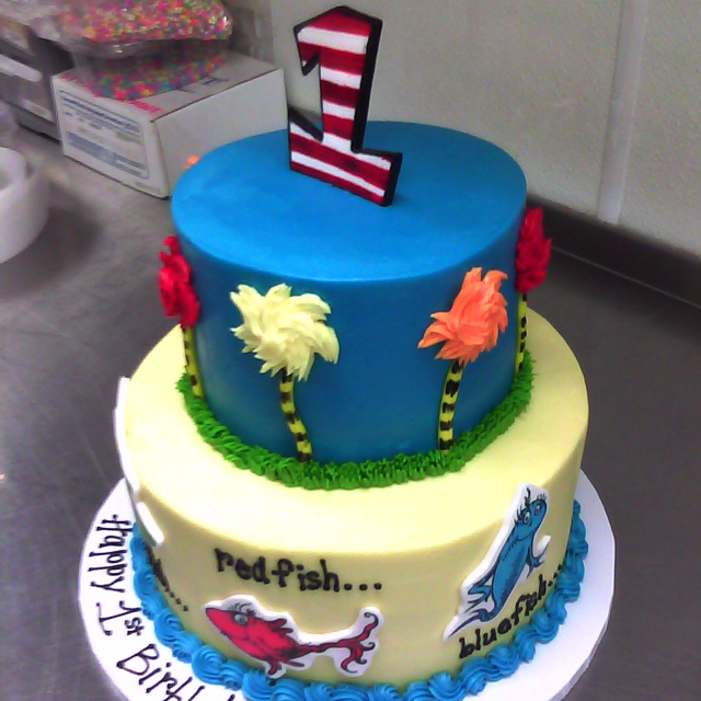 Dr. Seuss Birthday Cake