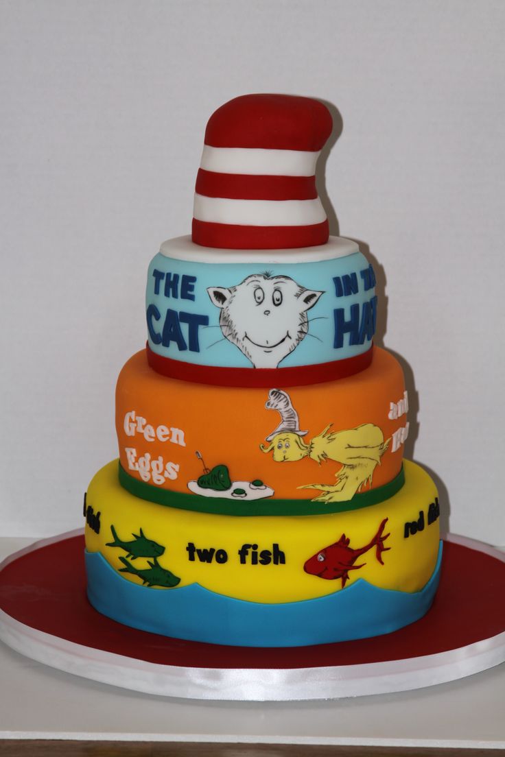 Dr. Seuss Birthday Cake