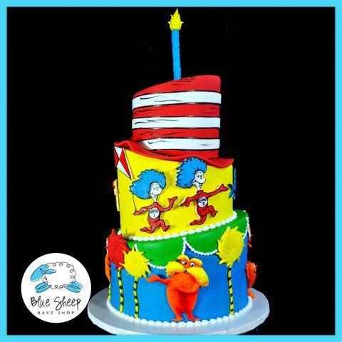 Dr. Seuss Birthday Cake