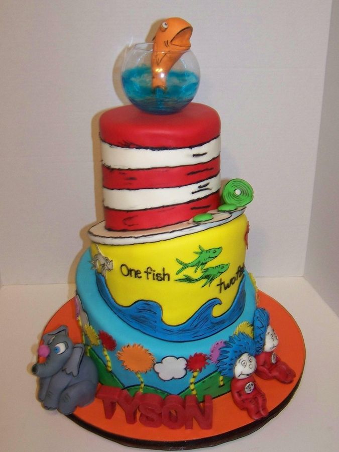 Dr. Seuss Birthday Cake